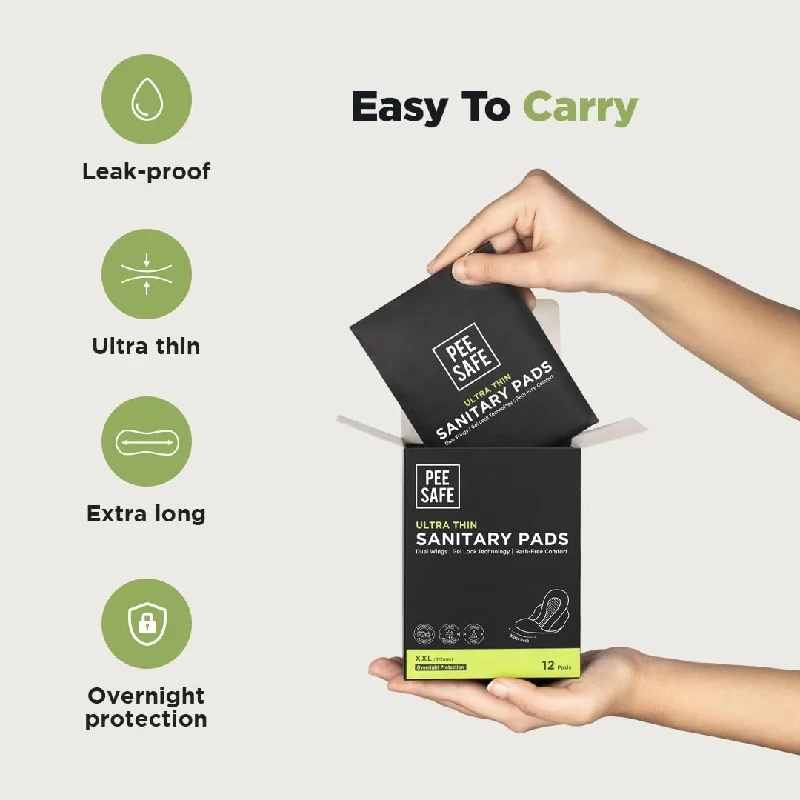 Pee Safe Ultra Thin Sanitary Pads, 12 Pads-6.webp